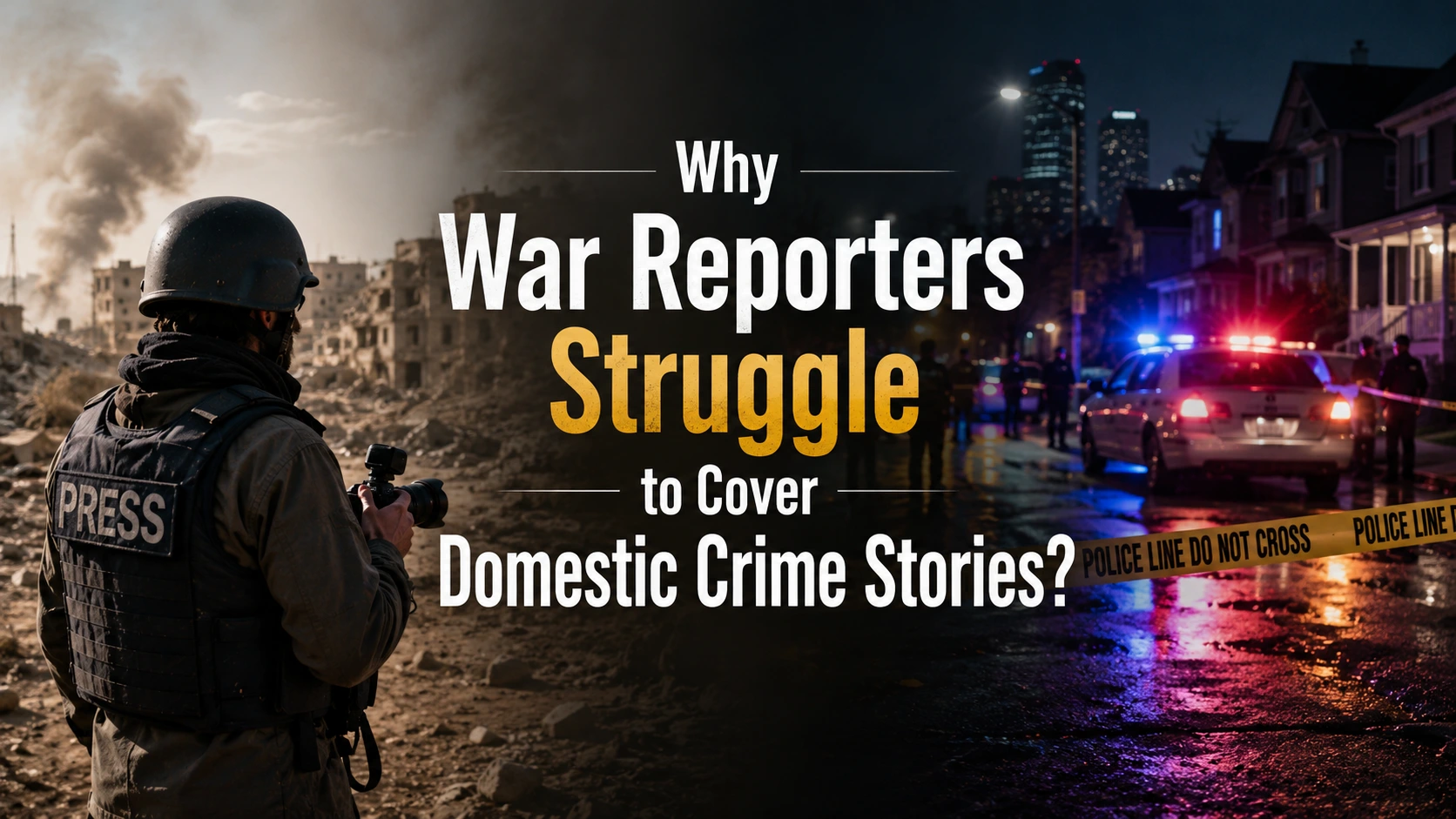 Why War Reporters Struggle to Cover Domestic Crime Stories