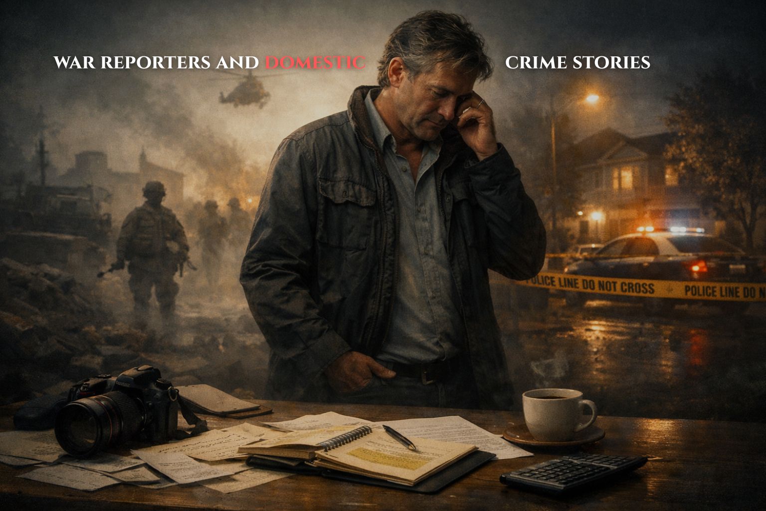 war reporters and domestic crime stories